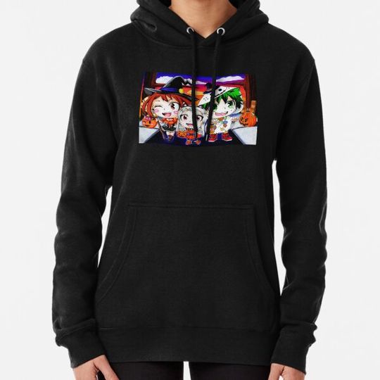 Discover BNHA Happy Halloween Chibi Hoodies