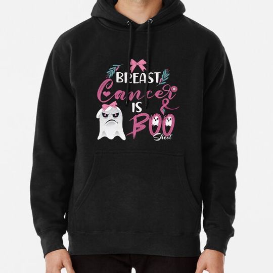 Discover Funny Halloween Breast Cancer Is Boo Sheet Mad boos squad Breast cancer awareness Hoodies