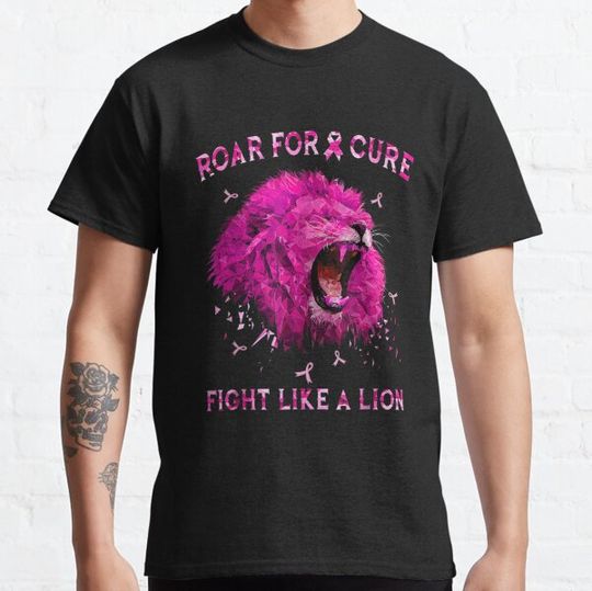Discover Breast Cancer Awareness Lion Fighter Fight Like A Lion T-shirts