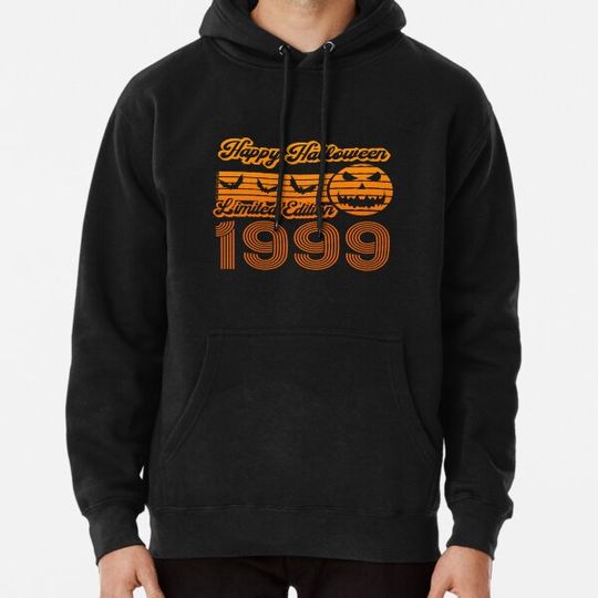 Discover Pumpkin Halloween Birthday Year 1999 vintage Hoodies