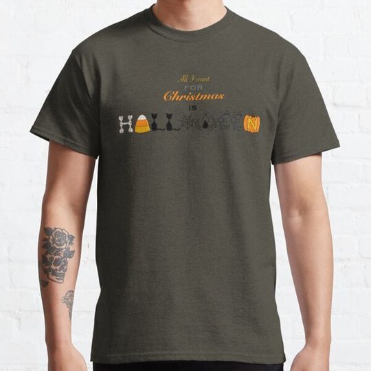 Discover All I Want for Christmas is Halloween T-shirts