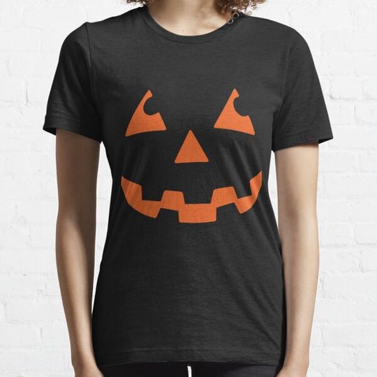 Discover Halloween Pumpkin funny Face Silhouette T-shirts