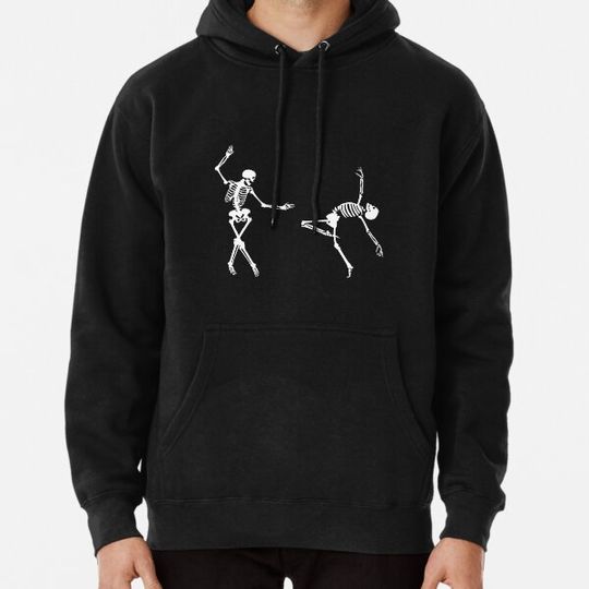 Discover Dance Skeletons Halloween Couple Hoodies