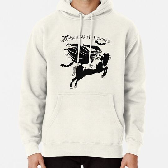 Discover Witches With Horses T-shirt Riding Horse Halloween Brooms Tee Hoodies