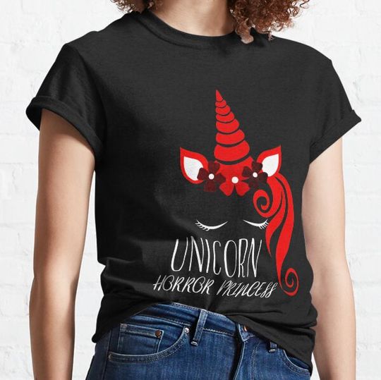 Discover Scary Halloween Gift - Unicorn Horror Princess T-shirts