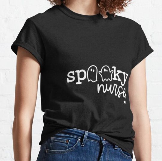 Discover Spooky Nurse Halloween T-Shirt - Funny Nurse Design