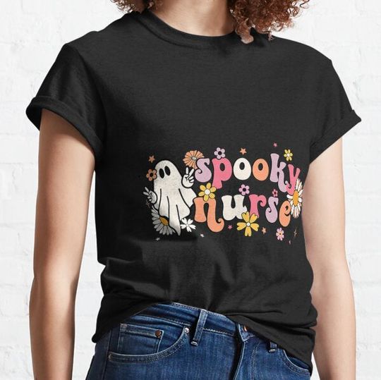 Discover Floral Spooky Nurse Ghost Student Halloween T-shirts