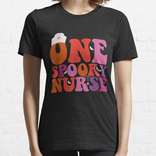 Discover One Spooky Nurse Health Worker Halloween Costume T-shirts