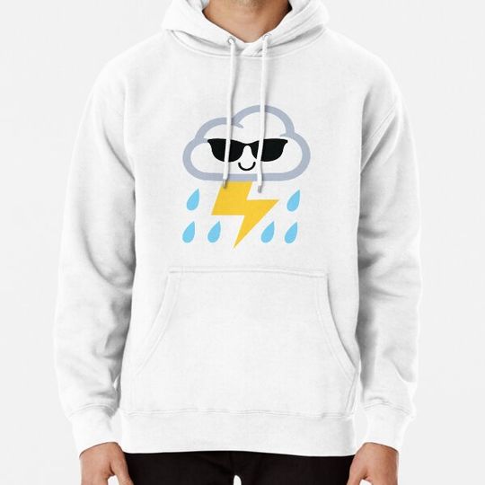 Discover Thunderstorm Emoji Hoodies