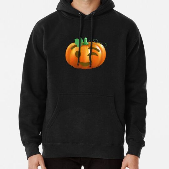 Discover Halloween Pumpkin Emoji Wink Hoodies