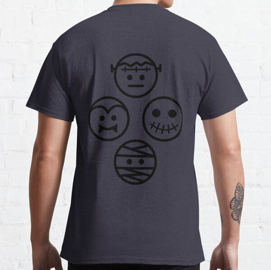 Discover Four Famous Funny Halloween Emoji Emoticons Icons T-shirts