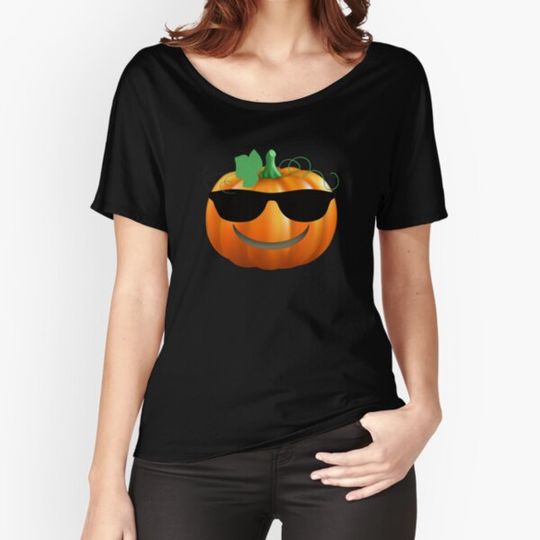 Discover Halloween Pumpkin Emoji Sunglasses T-shirts