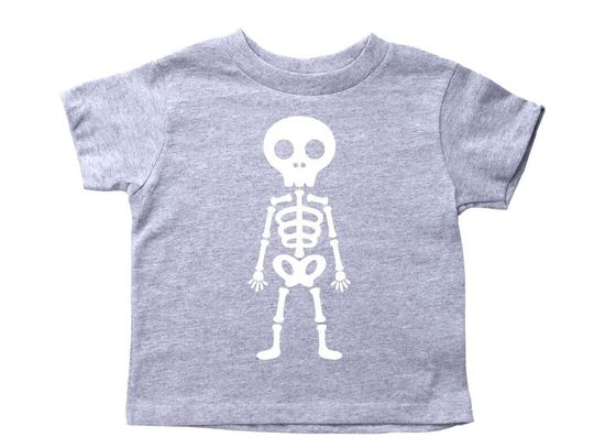 Discover Kids Halloween Shirt - Skeleton Design for Children
