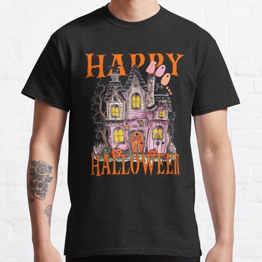 Discover Happy Halloween Haunted House Boo T-shirts