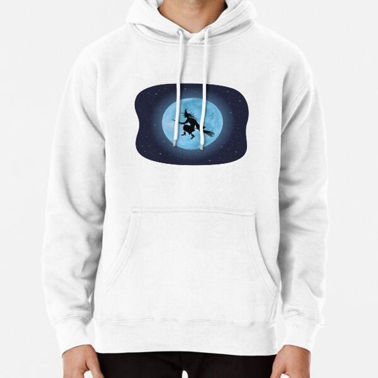Discover Bl Moon On Halloween Witch Hoodies