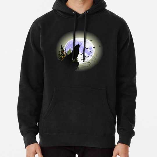 Discover wolf Bl Moon wolf full moon on Halloween costume 2020 Hoodies