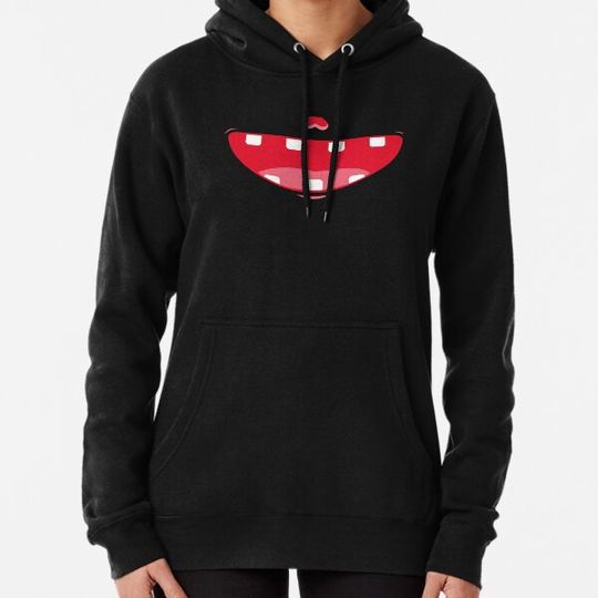 Discover Monster funny red happy smile mouth halloween face Hoodies