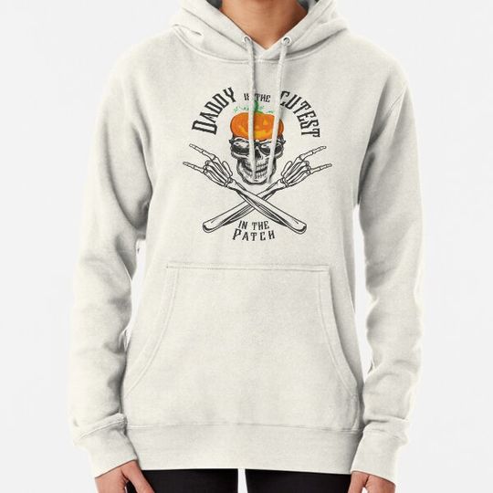 Discover Daddy Of The Cutest Pumpkin In The Patch - Dad Halloween Pumpkin With Skeleton Hoodies