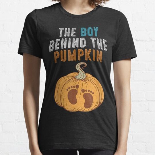 Discover The Boy Behind the Pumpkin Dad Halloween Pregnancy Reveal T-shirts
