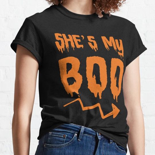 Discover She's my boo, couple halloween T-shirts