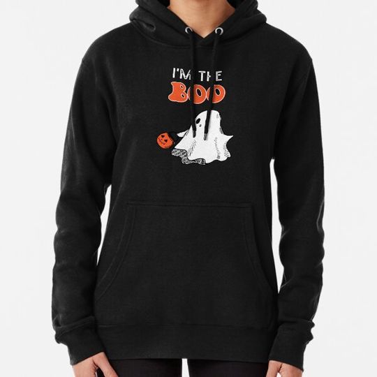 Discover Copy of I'm with the boo - I'm the boo Funny Halloween saying, Matching couple Halloween costume Hoodies