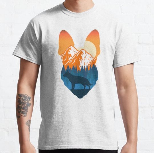Discover German Shepherd Dog Silhouette Face german shepherd lover T-shirts