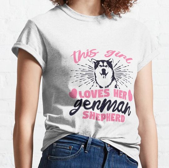 Discover this girl loves her german shepherd T-shirts