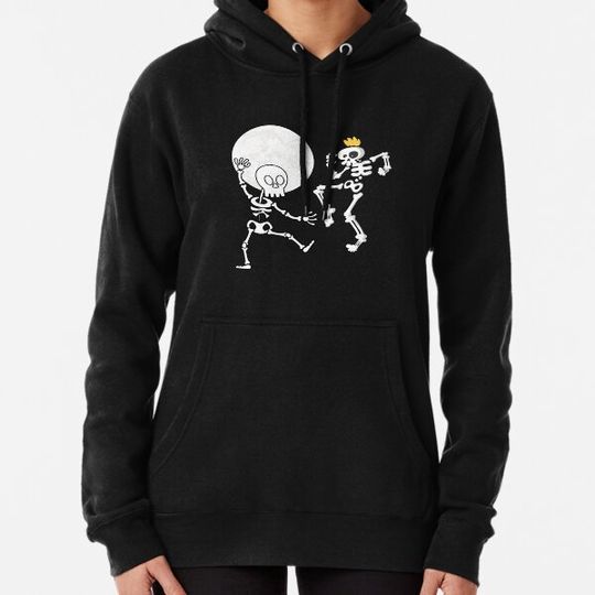 Discover Dance Of Death Macabre Skeleton Skull Halloween Gift Idea- Funny Full Moon Hoodies