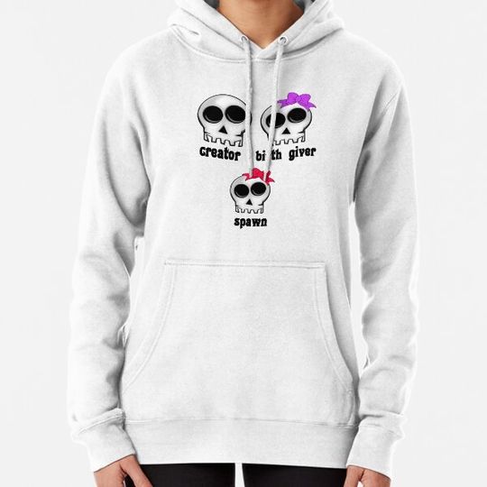 Discover Skeleton Family Girl (white) Hoodies