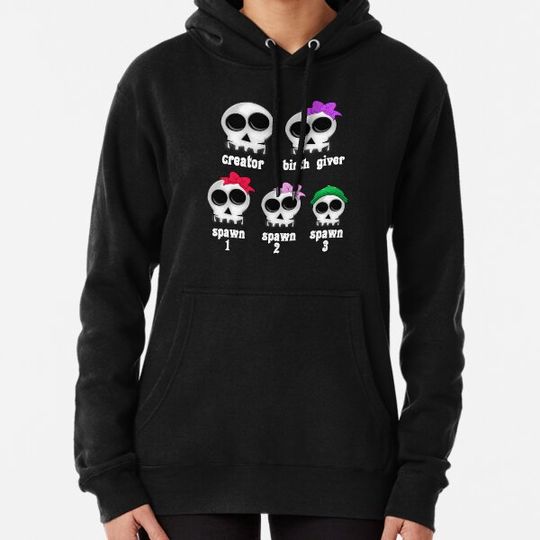 Discover Skeleton Family Girl/Girl/Boy (black) Hoodies