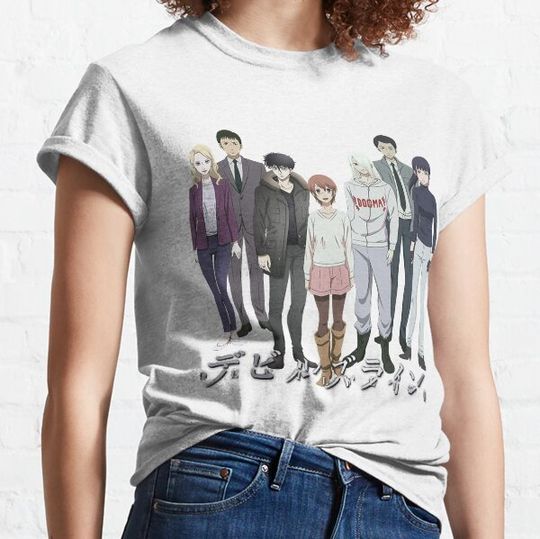 Discover Living With Vampires Devils Line Anime Halloween Logo Dark And Offensive T-shirts