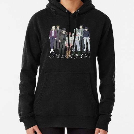 Discover Living With Vampires Devils Line Anime Halloween Logo Dark And Offensive Hoodies