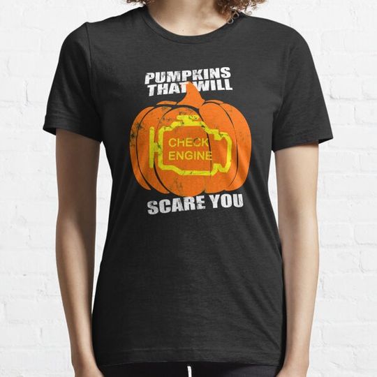 Discover Halloween Check Engine Pumpkin T-shirts