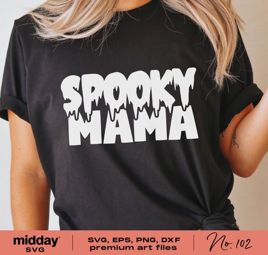 Discover Spooky Mom SVG - Halloween Shirt Design for Cricut