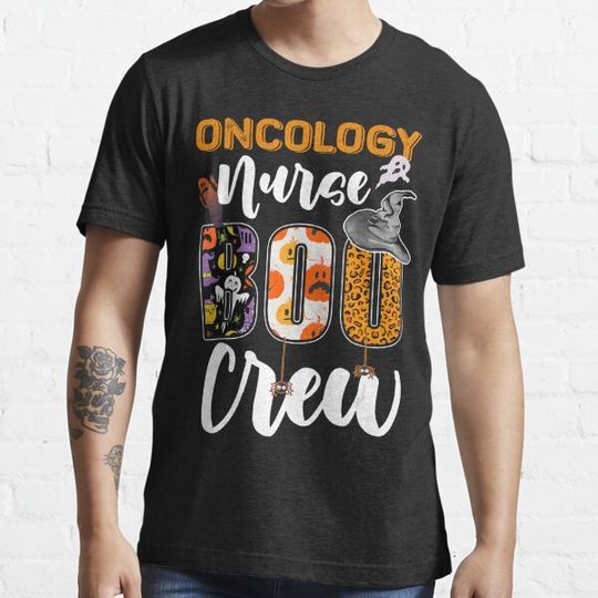 Discover Oncology Nurse Boo Crew Funny RN Halloween Matching T-shirts