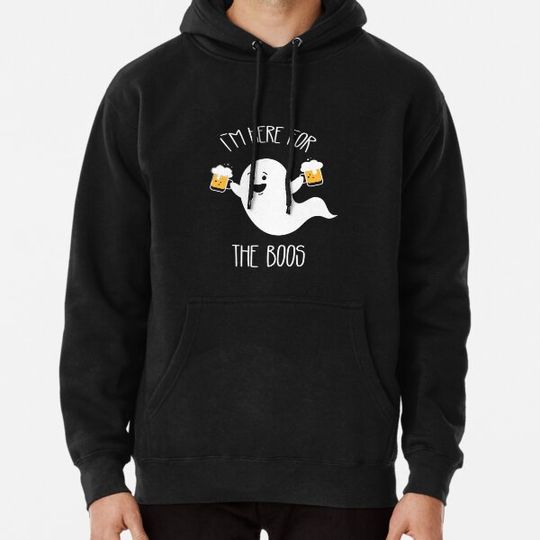 Discover I am here for the Boos. Funny ghost with beer Hoodies