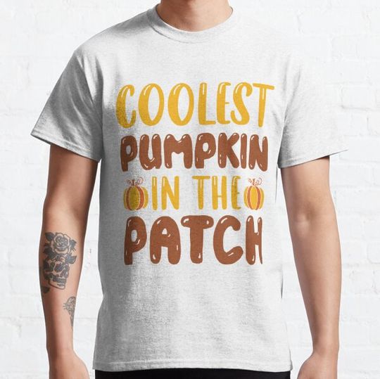 Discover coolest pumpkin in the patch halloween T-shirts