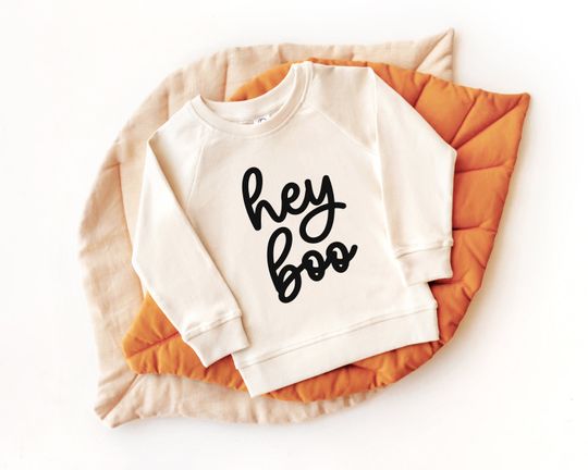 Discover Hey Boo SVG Halloween Toddler Shirt Design
