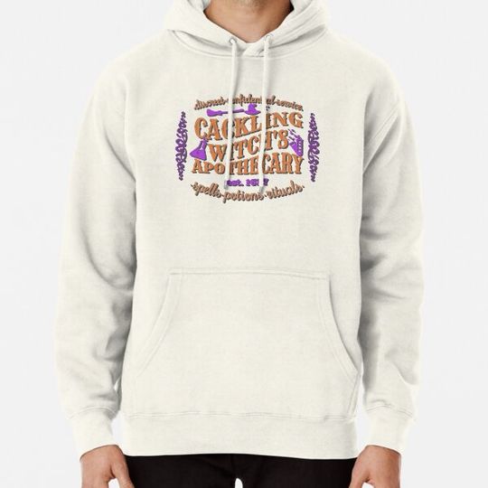 Discover Cackling Witch's Apothecary, Cool Halloween Design, One Of Matching Four Colorful Shadow Hoodies