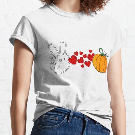 Discover Peace love pumpkin T-shirts