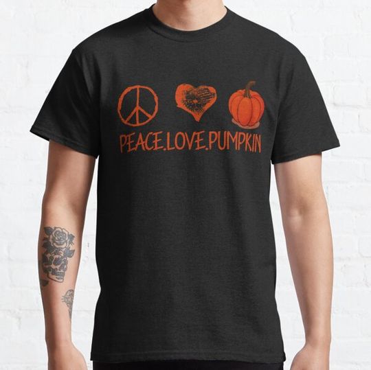 Discover Peace Love Pumpkin T-shirts