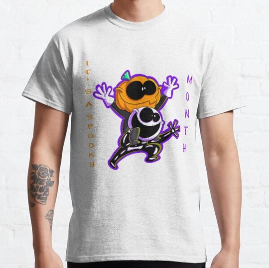 Discover It's a Spooky Month, Skid and Pump Graphic tee For Boy Kids T-Shirt T-shirts