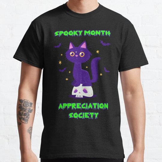 Discover Spooky Month Appreciation Society T-shirts