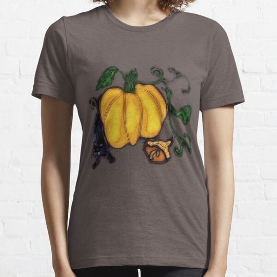 Discover Black Cat and Pumpkin Vines T-shirts