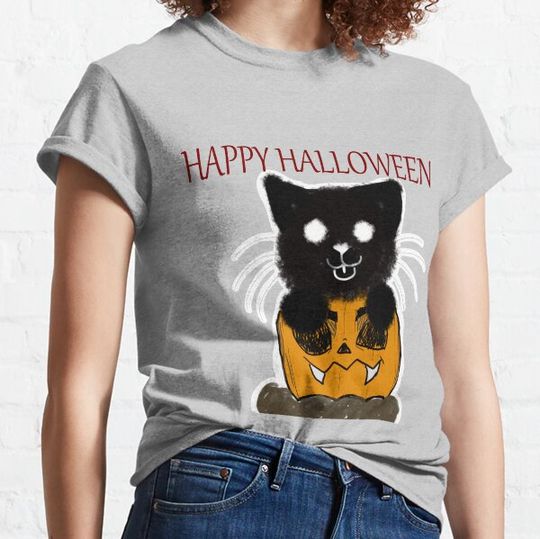 Discover Cat and Pumpkin T-shirts