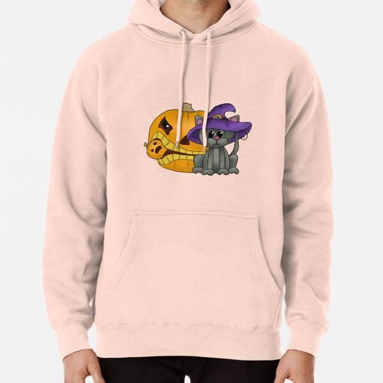Discover Pumpkin and cat Hoodies
