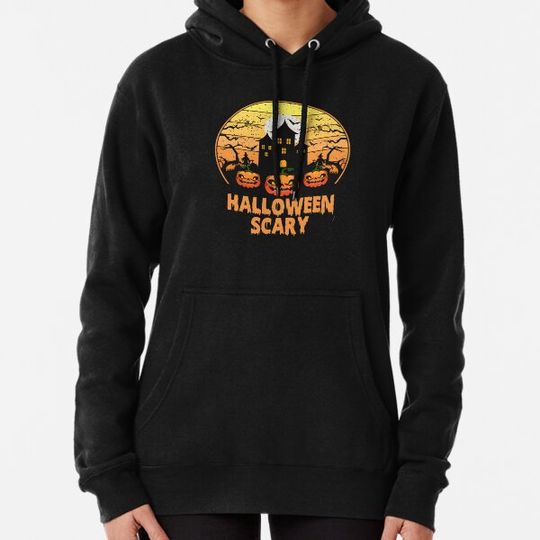 Discover Halloween scary with pumpkin Hoodies