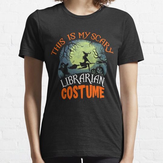 Discover This Is My Scary Librarian Costume Funny Halloween T-shirts
