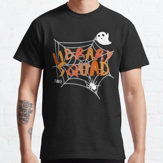 Discover Halloween Library Squad, Halloween Book Lover Librarian Gift Library T-shirts