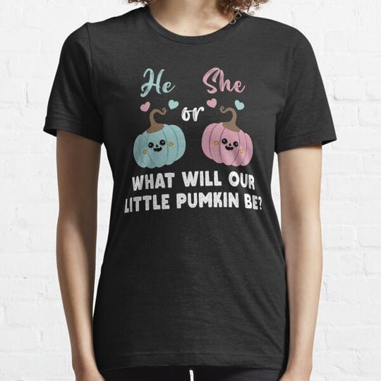 Discover He Or She What Will Our Little Pumpkin Be - Pumpkin Gender Reveal T-shirts